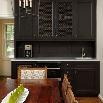Alexandria, Virginia Transitional Kitchen Design with Intriguing Zinc Accents