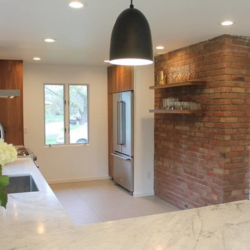Plain and Fancy Walnut Kitchen