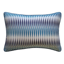 Thames River Cobalt Pillow - Decorative Pillows