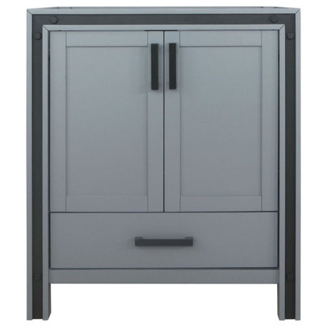 Lexora Home Ziva 30" Vanity Cabinet in Dark Gray