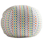 SCALAMANDRE - Odette Weave Sphere Pillow, Confetti, 12" Diameter - Since 1929, Scalamandré has been considered a destination for connoisseurs of fine design and all things beautiful. Today, The House of Scalamandré is proud to extend our legacy as both a ninety-two-year-old heritage brand, and an innovative new company, encompassing the very best in fabric, wallcovering, passementerie, furniture, lighting, and beyond.