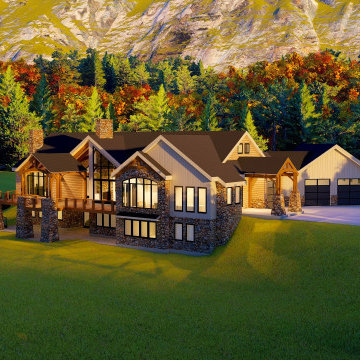 POST AND BEAM MOUNTAIN RETREAT