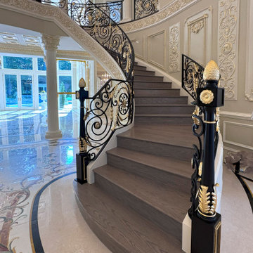 Project #135 | A Vibrant Double Curved Staircase