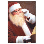 DDCG - Santa's List Canvas Wall Art, 24"x36" - Spread holiday cheer this Christmas season by transforming your home into a festive wonderland with spirited designs. This Santa's List 24x36 Canvas Wall Art makes decorating for the holidays and cultivating your Christmas style easy. With durable construction and finished backing, our Christmas wall art creates the best Christmas decorations because each piece is printed individually on professional grade tightly woven canvas and built ready to hang. The result is a very merry home your holiday guests will love.