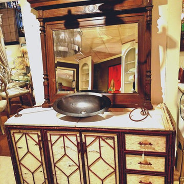 Create your dream powder room or bathroom with reclaimed items!