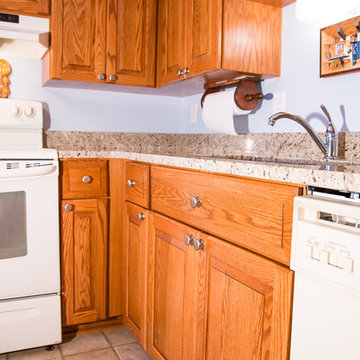 Rustic Oak Kitchen in Pasadena, MD