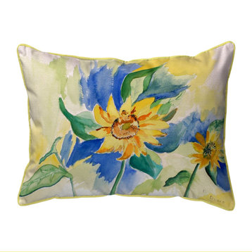 Betsy Drake Betsy's SunFlower Large Indoor/Outdoor Pillow 16x20