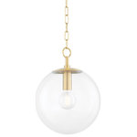 Mitzi - Mitzi Juliana 1 Light Small Pendant H609701S-OB, Steel - Just when you thought the perfect globe light didn't exist, Juliana swoops in and gets it right. Exquisite metalwork framing an enclosed glass globe is a mark of true craftsmanship, creating a seamless silhouette for any setting. Available in aged brass, old bronze, and polished nickel, the style is also designed in two sizes to complement different environments.