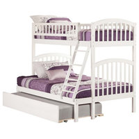Atlantic Furniture Richland Urban Twin Over Full Trundle Bunk Bed
