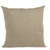 Brown Solid Shiny Velvet Luxury Throw Pillow, Double sided 18"x18"
