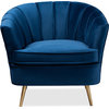 Emeline Chair - Blue, Gold
