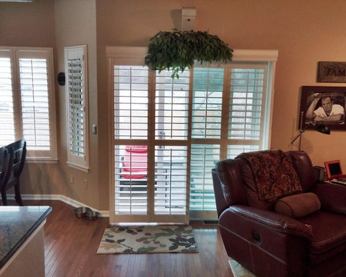 Open Bypass Shutters using Hunter Douglas Palm Beach Shutters