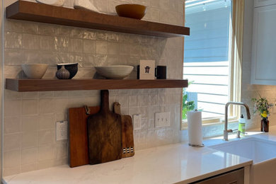 Mid-sized minimalist kitchen photo in Raleigh
