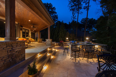 Elegant patio photo in Charlotte
