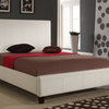 Modus Mambo Upholstered Low Profile Panel Bed in Ivory - California King