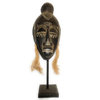 Papua Guinea Tribal Tiki Mask On Stand 18", Primitive Art