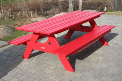 7 foot western red cedar solid red picnic bench