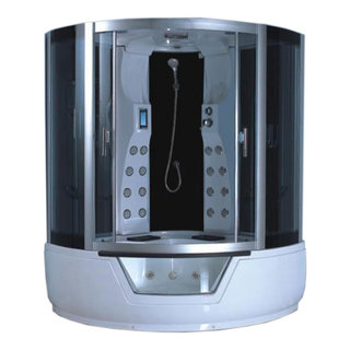 Whirlpool Corner Bathtub Shower 59.05 x 59.05 with Heater - Montecarlo -  Contemporary - Bathtubs - by SIMBA USA INC | Houzz