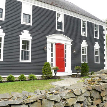 Red Door on a Colonial