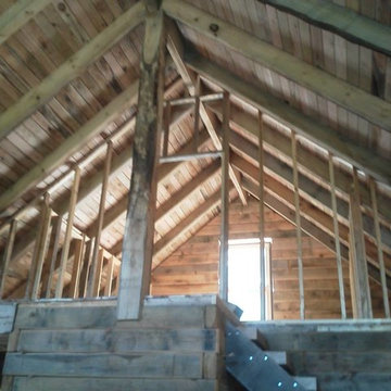 Chalet 1280sf - Oak Log Cabin Build- Schutt Log Homes and Mill Works