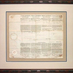 Authentic Thomas Jefferson signed document - Wall Decor