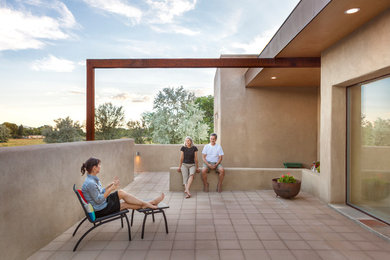 Patio - southwestern patio idea in Albuquerque