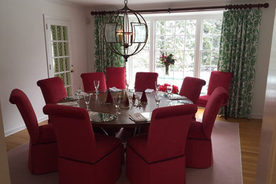 Example of a transitional dining room design in Philadelphia