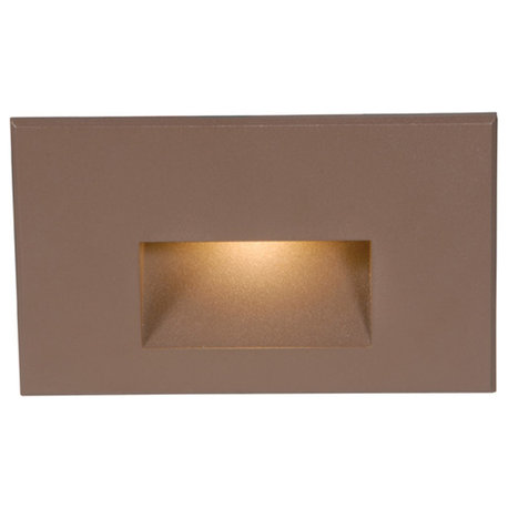 WAC Lighting 120V Horizontal Step Light with Red, Bronze