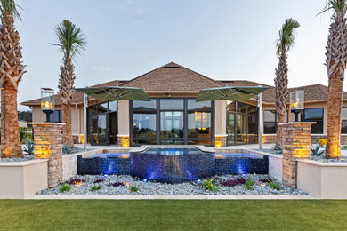 Example of a transitional pool design in Tampa