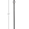 Traditional Black Metal Torchiere 78480