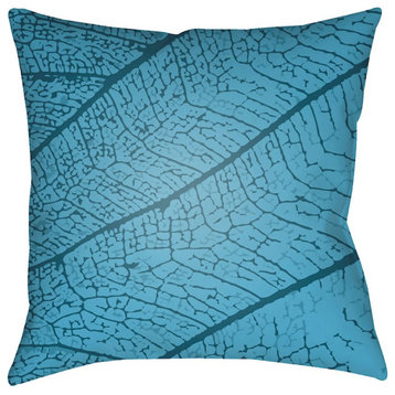 Textures by Surya Poly Fill Pillow, Bright Blue/Sky Blue, 22' x 22'