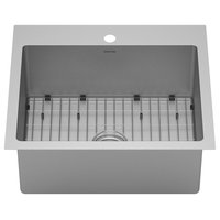 Karran Top Mount Stainless Steel 25" 16-Gauge Drop-In Single Bowl Sink Kit