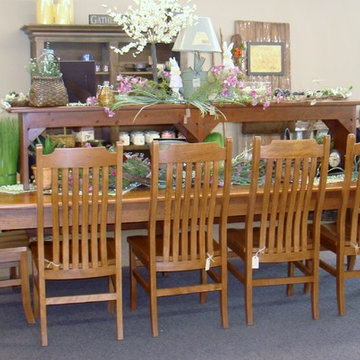 12 ft Pine Harvest Table with 2 Benches
