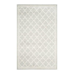 Amherst Light Gray/Beige 5 ft. x 8 ft. Indoor/Outdoor Area Rug - Area Rugs