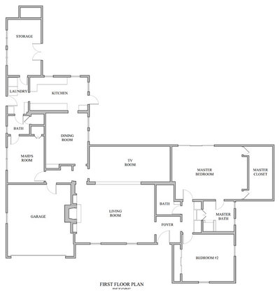 Traditional Floor Plan by JWT Associates