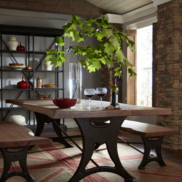 Organic Forge 72" Dining Table