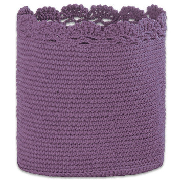 Mode Crochet 8x8 Basket W/Trim