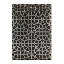 CUBICS GREY-SILVER RUG - Area Rugs