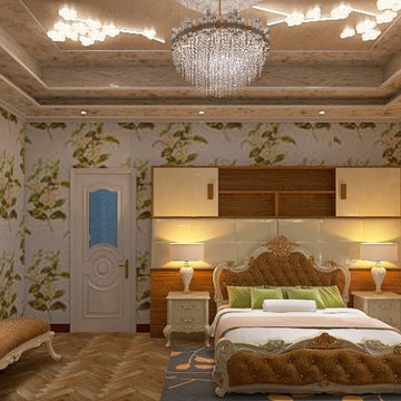 Interior design + 3D visualization in Art Nouveau style. Arlon in Belgium.
