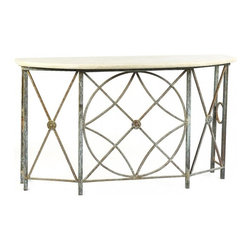 Diamond Demilune Console - Console Tables