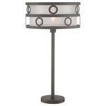 Lite Source - Lite Source LS-22833 Lavinia - One Light Table Lamp - Lavinia collection from Lite Source features burnished bronze body and outer shade with inner white organza shade and diffuser. With a vintage Edison bulb of your choice, it brings the retro style to home.  Assembly Required: True