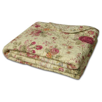 Greenland Antique Rose Throw Accessory