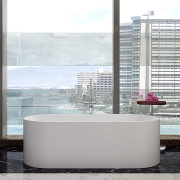 ADM Bathroom Oval Freestanding Bathtub, White, 70.9" - SW-165 (71 x 32)