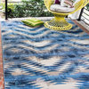 Contemporary Veranda 5'3"x8' Rectangle Lagoon Area Rug