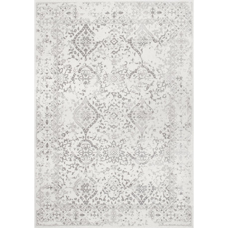 Nuloom Vintage Odell Traditional Transitional Area Rug, Ivory 9'x12'