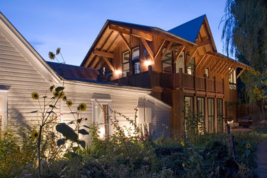 Example of an exterior home design in Denver