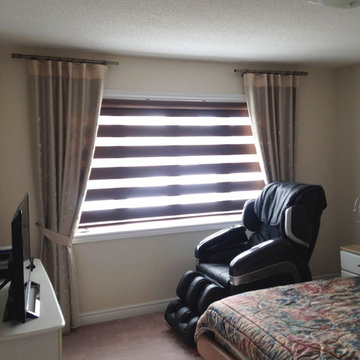 Blinds and Drapes Side panel combinations