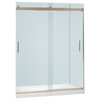KOHLER Levity Sliding Shower Door with Handle and 1/4" Crystal Clear Glass