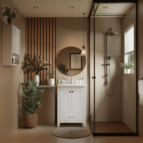 Caroline Avenue Bath Vanity with Cultured Marble Top