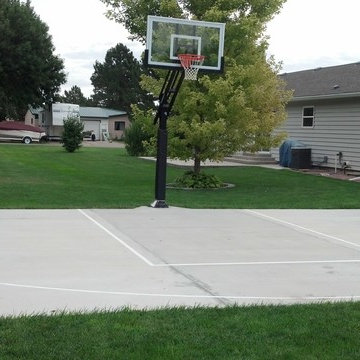 Timothy J's Pro Dunk Gold Basketball System on a 42x25 in Snowmass Village, CO
